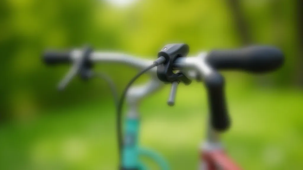 Vecais velosipēds ar stāvu griezumu pret zaļu pļavu fonu