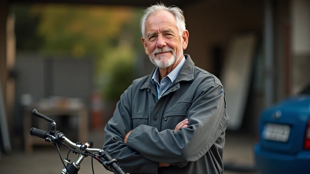 Velo mehāniķis Roberts, portrets